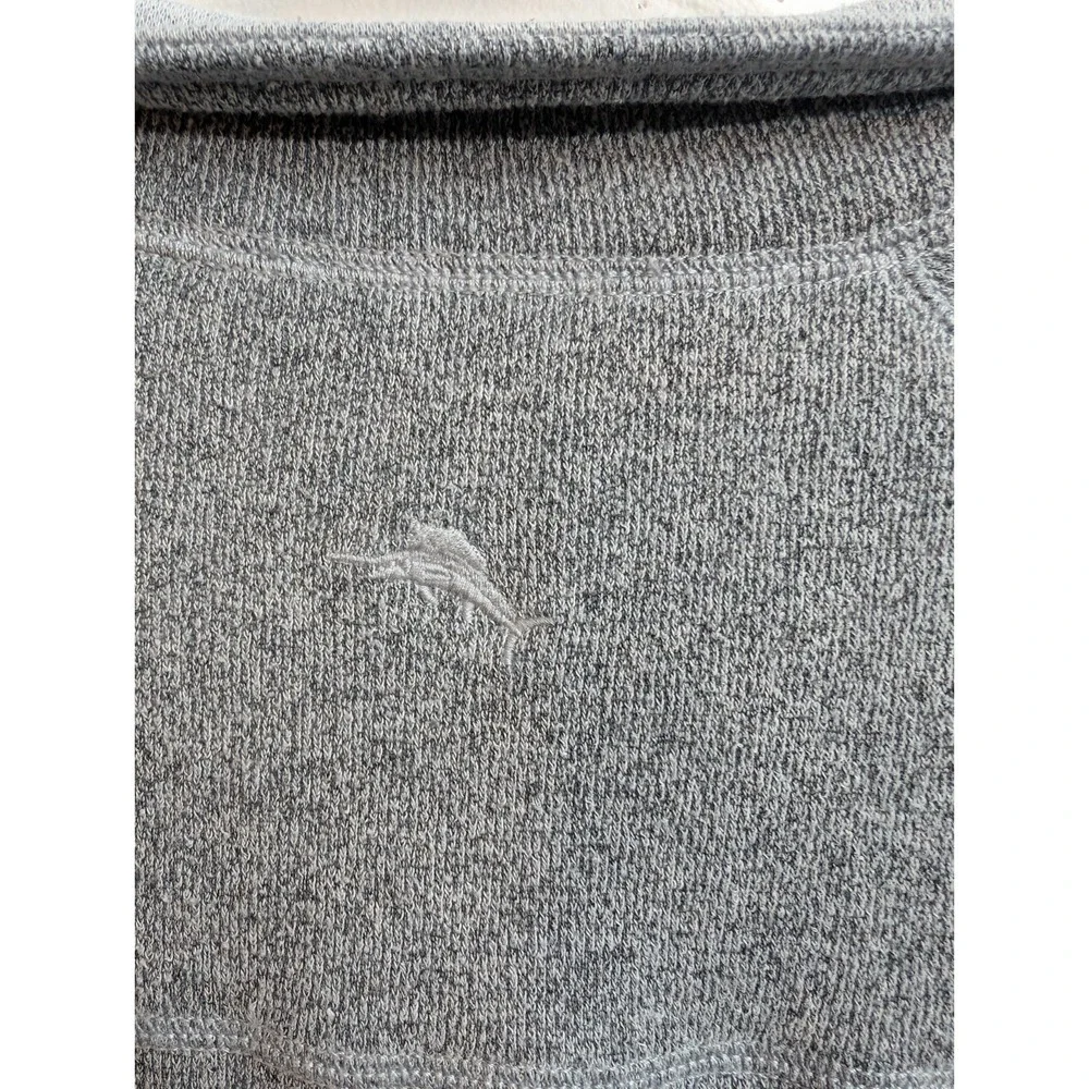 A1 Tommy Bahama Sweater Men Long Sleeve 1/4 Snap‎ Knit size Large
